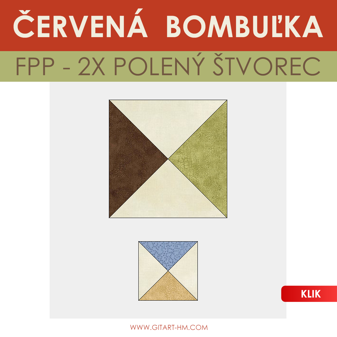 2X Polený Štvorec